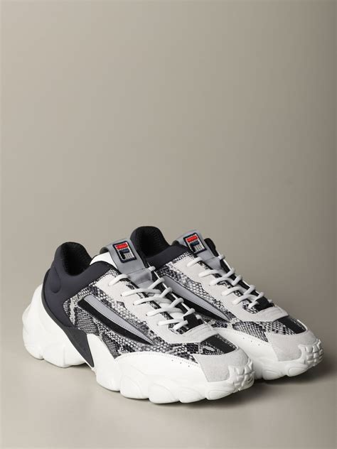 fila mens versace sneakers